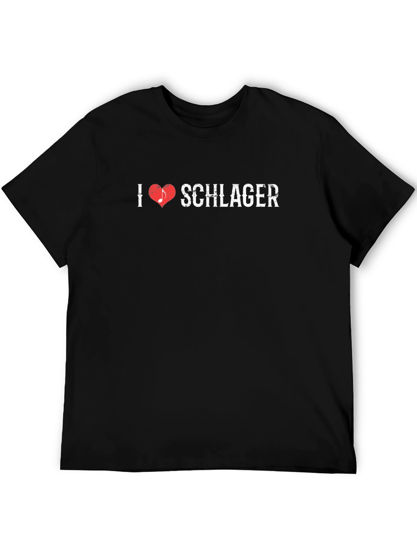 I Love Schlager Heart Music Note T-Shirt