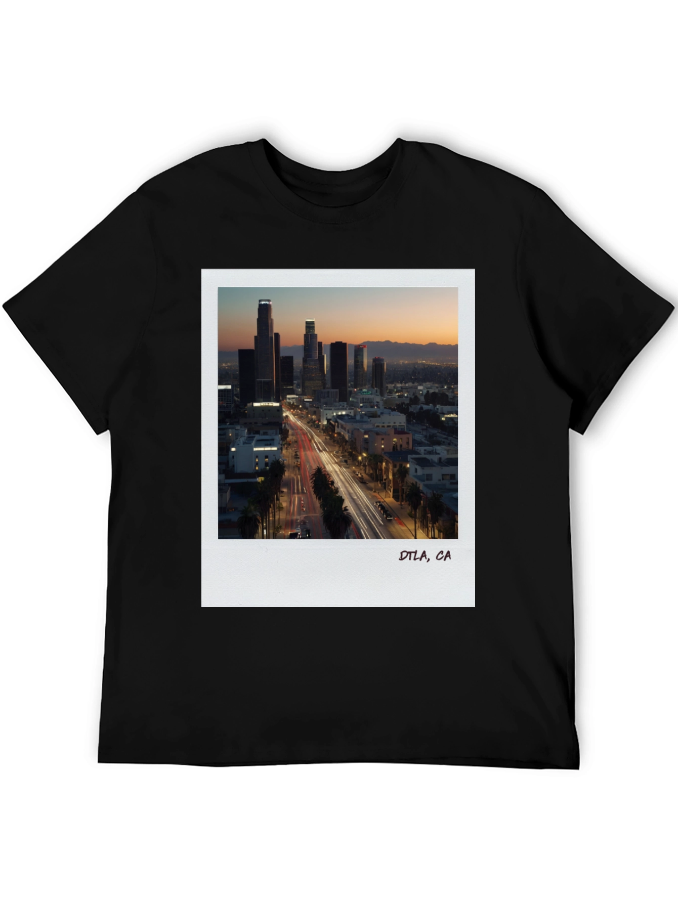 DTLA at Dusk Graphic Tee - Black