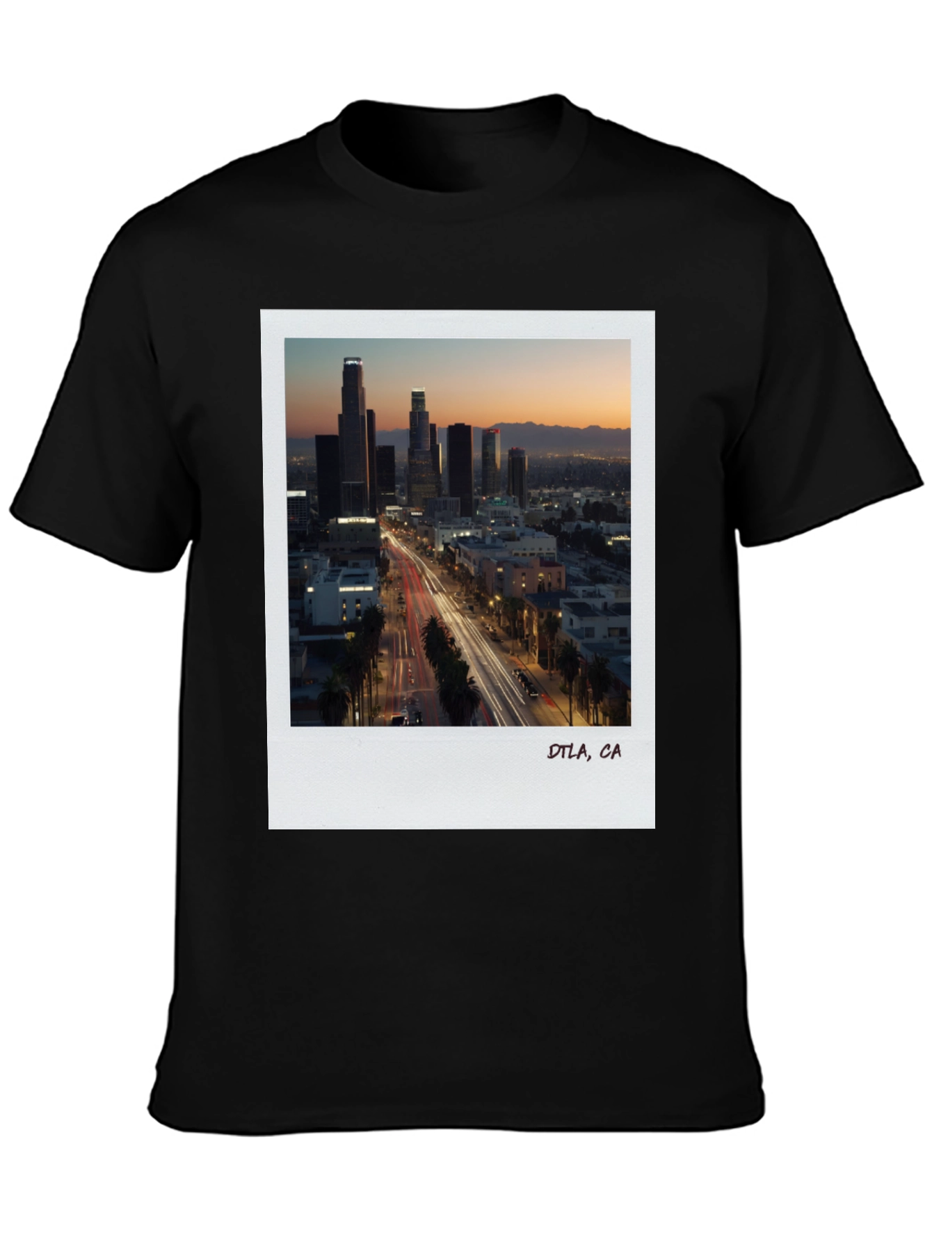DTLA at Dusk Graphic Tee - Black