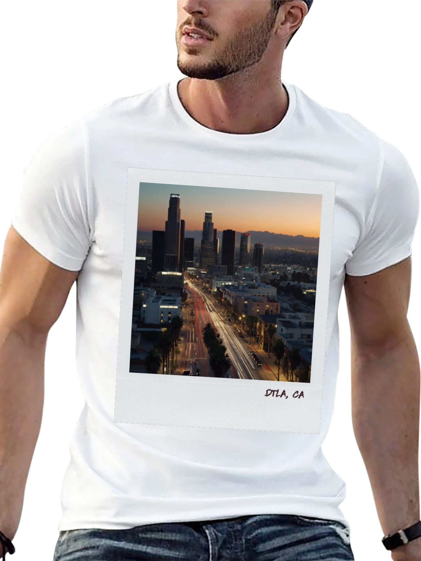 DTLA at Dusk Graphic Tee - Black