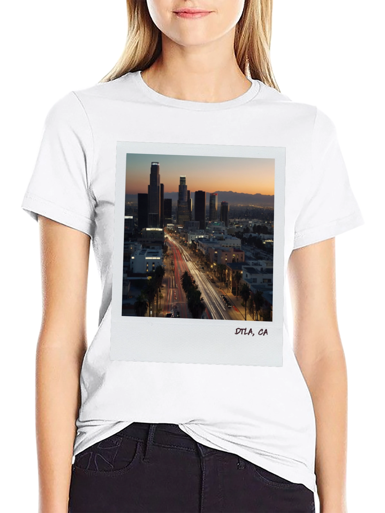 DTLA at Dusk Graphic Tee - Black