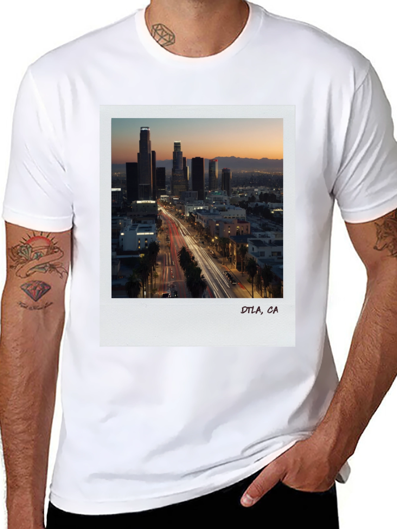 DTLA at Dusk Graphic Tee - Black