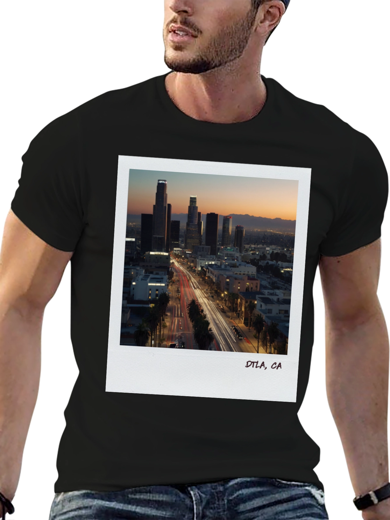 DTLA at Dusk Graphic Tee - Black