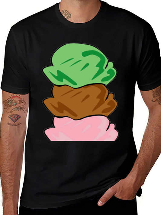 Ice Cream Scoop Stack T-Shirt - Fun & Unique Design