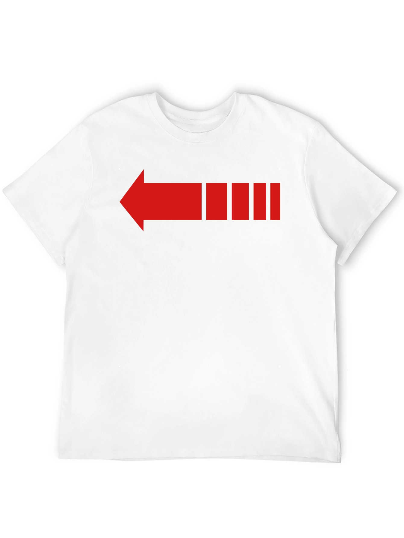 Retro Red Arrow Graphic Tee - Black
