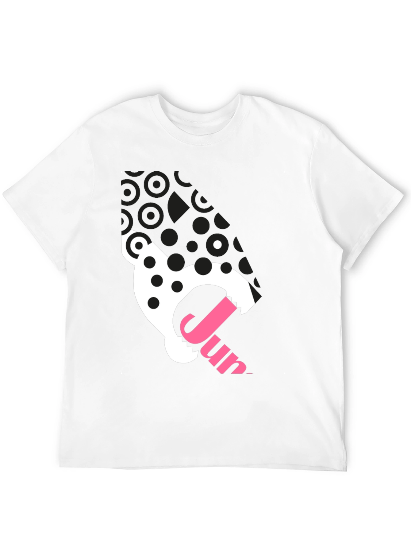 Black T-Shirt with Animal Graphic