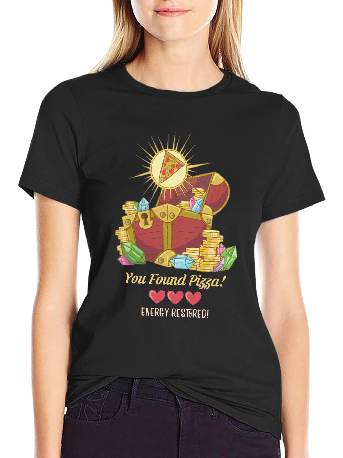 Pizza Treasure Chest Graphic Tee