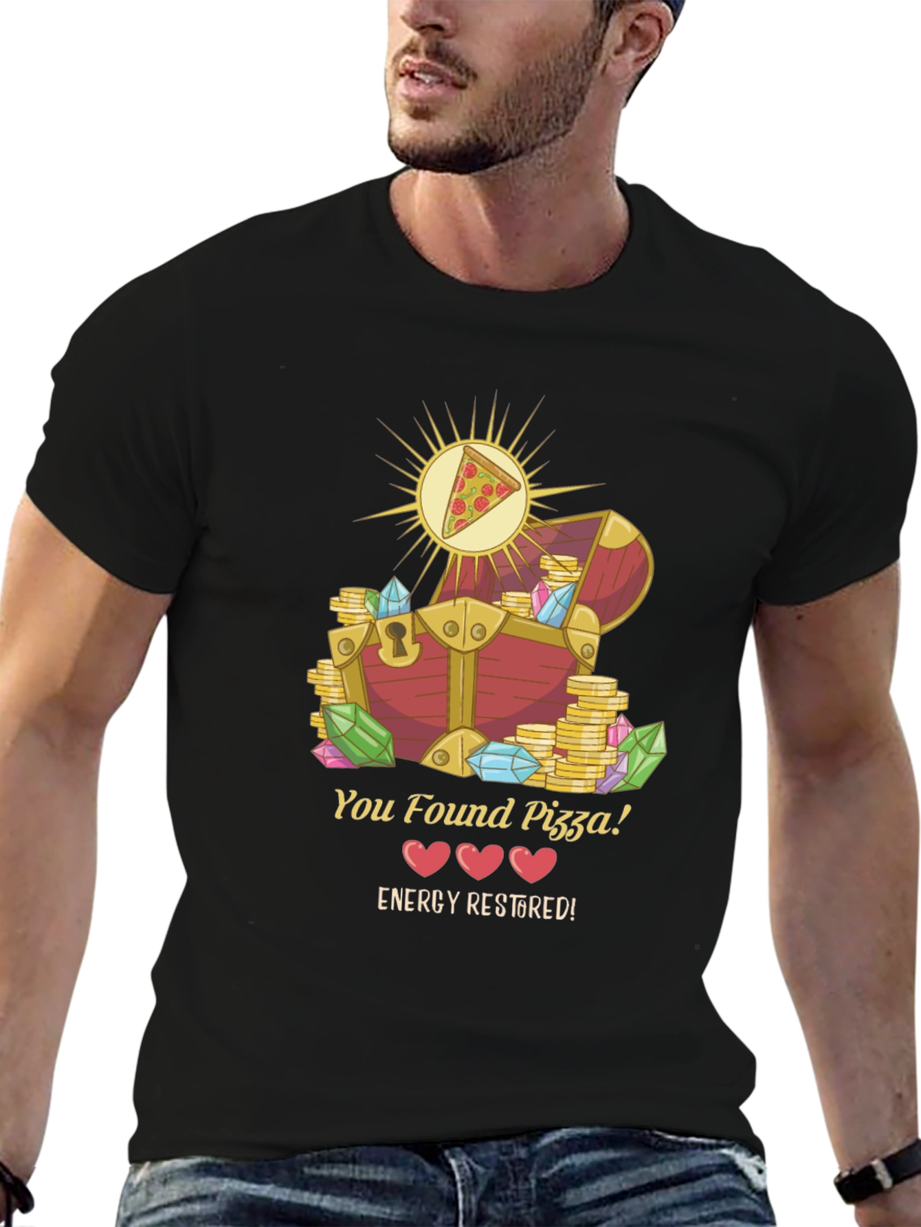 Pizza Treasure Chest Graphic Tee