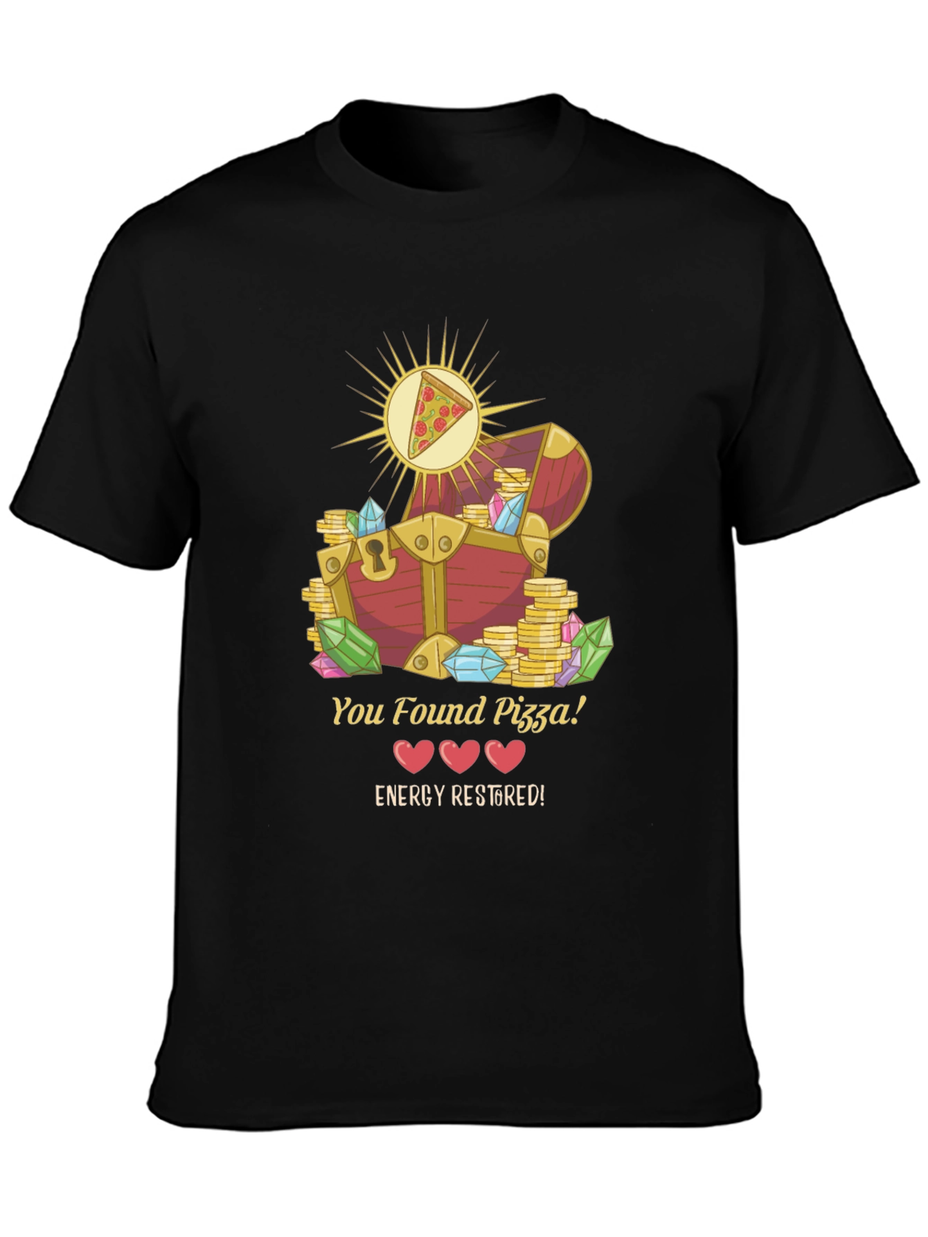 Pizza Treasure Chest Graphic Tee