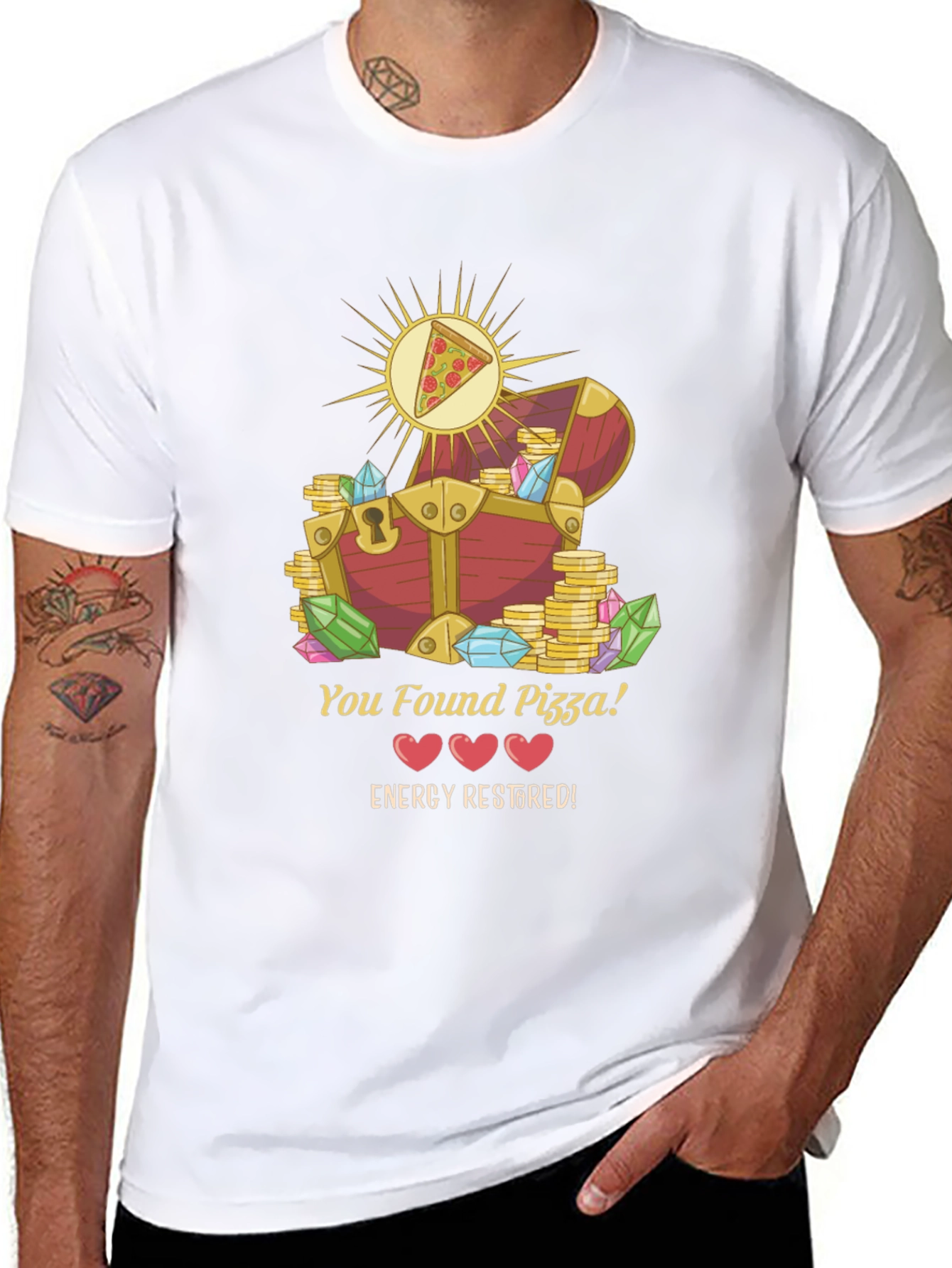 Pizza Treasure Chest Graphic Tee