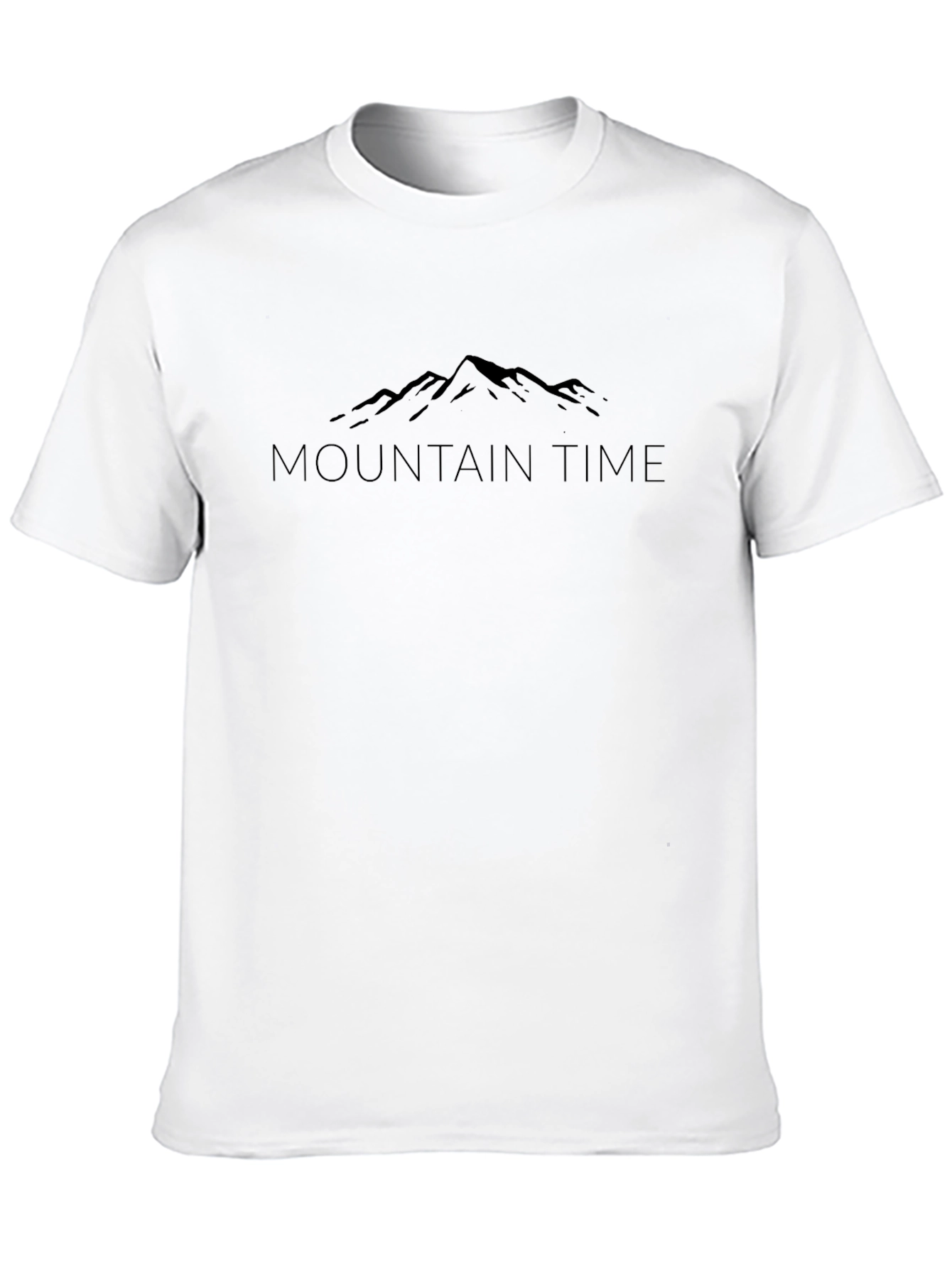 Mountain Time Graphic Tee - Black Unisex T-Shirt