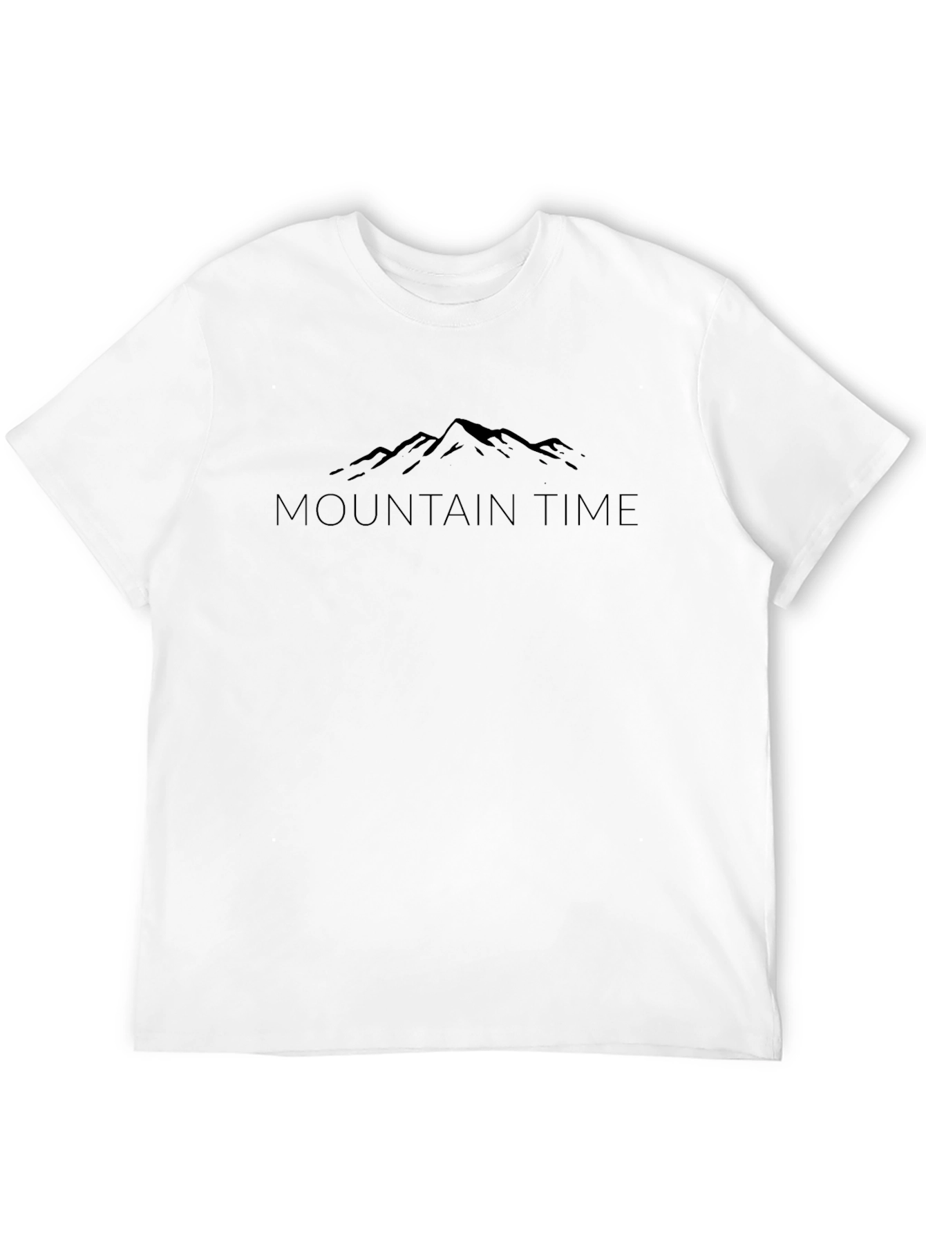 Mountain Time Graphic Tee - Black Unisex T-Shirt