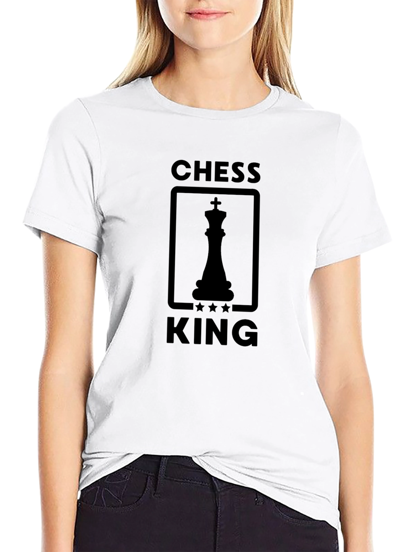Chess King Black T-Shirt - Game Master Apparel