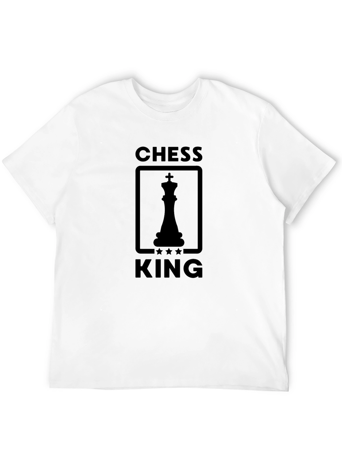 Chess King Black T-Shirt - Game Master Apparel