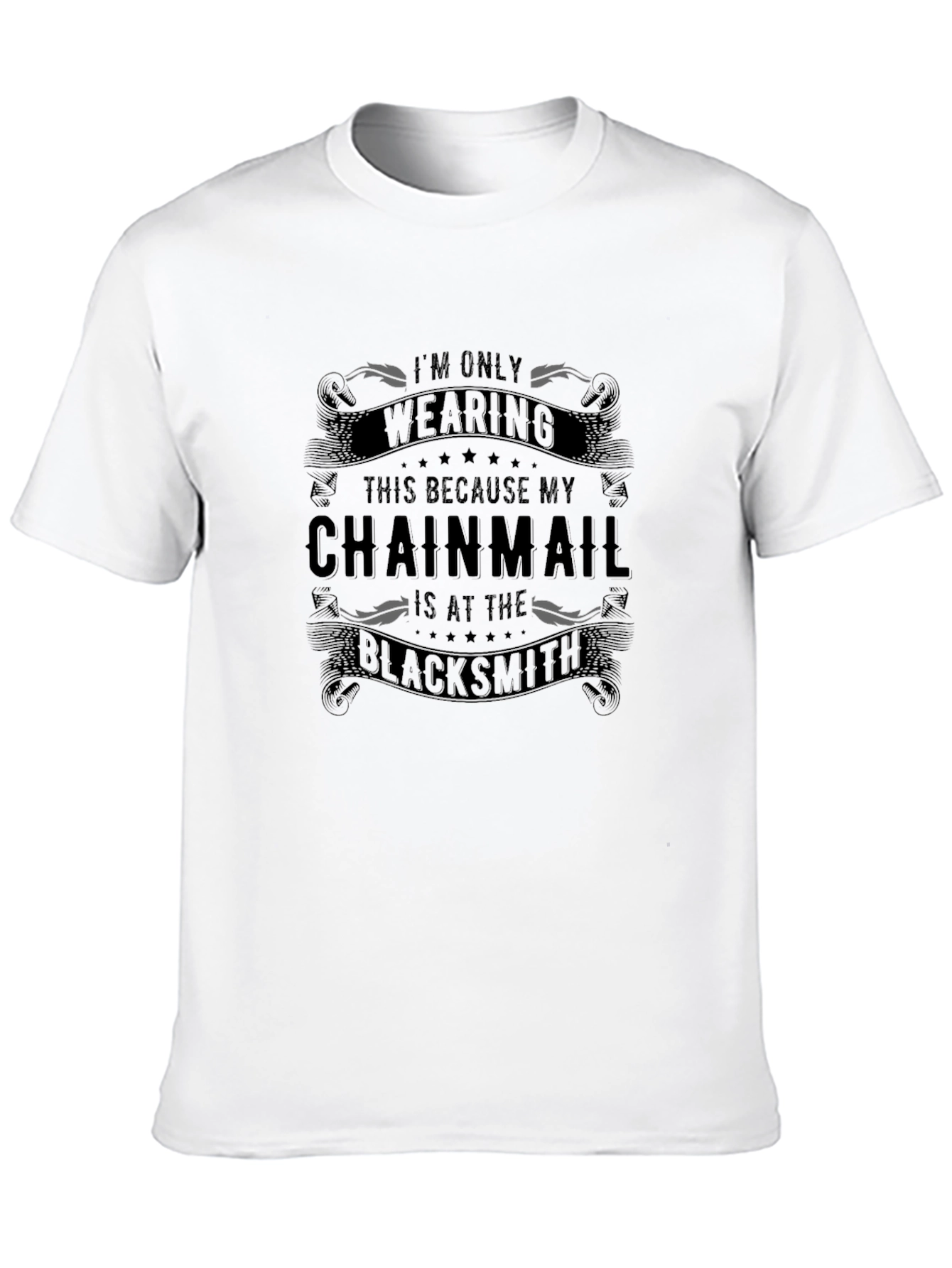 Chainmail Blacksmith T-Shirt - Humorous Graphic Tee