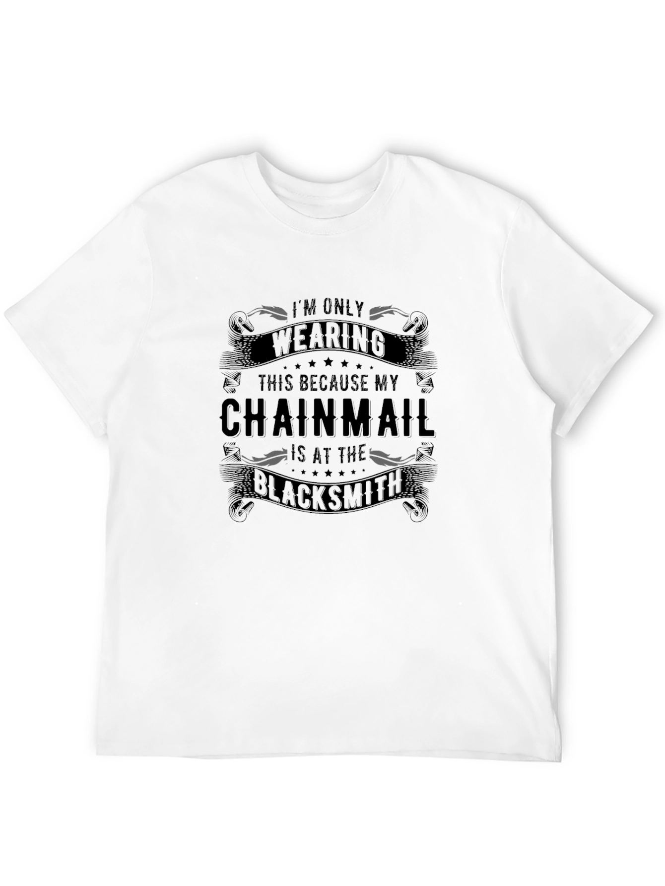 Chainmail Blacksmith T-Shirt - Humorous Graphic Tee