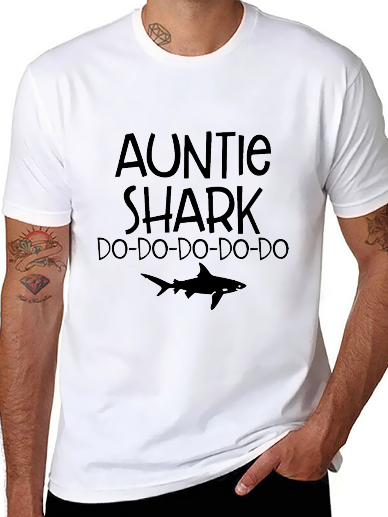 Auntie Shark T-Shirt - Do Do Do Funny Tee