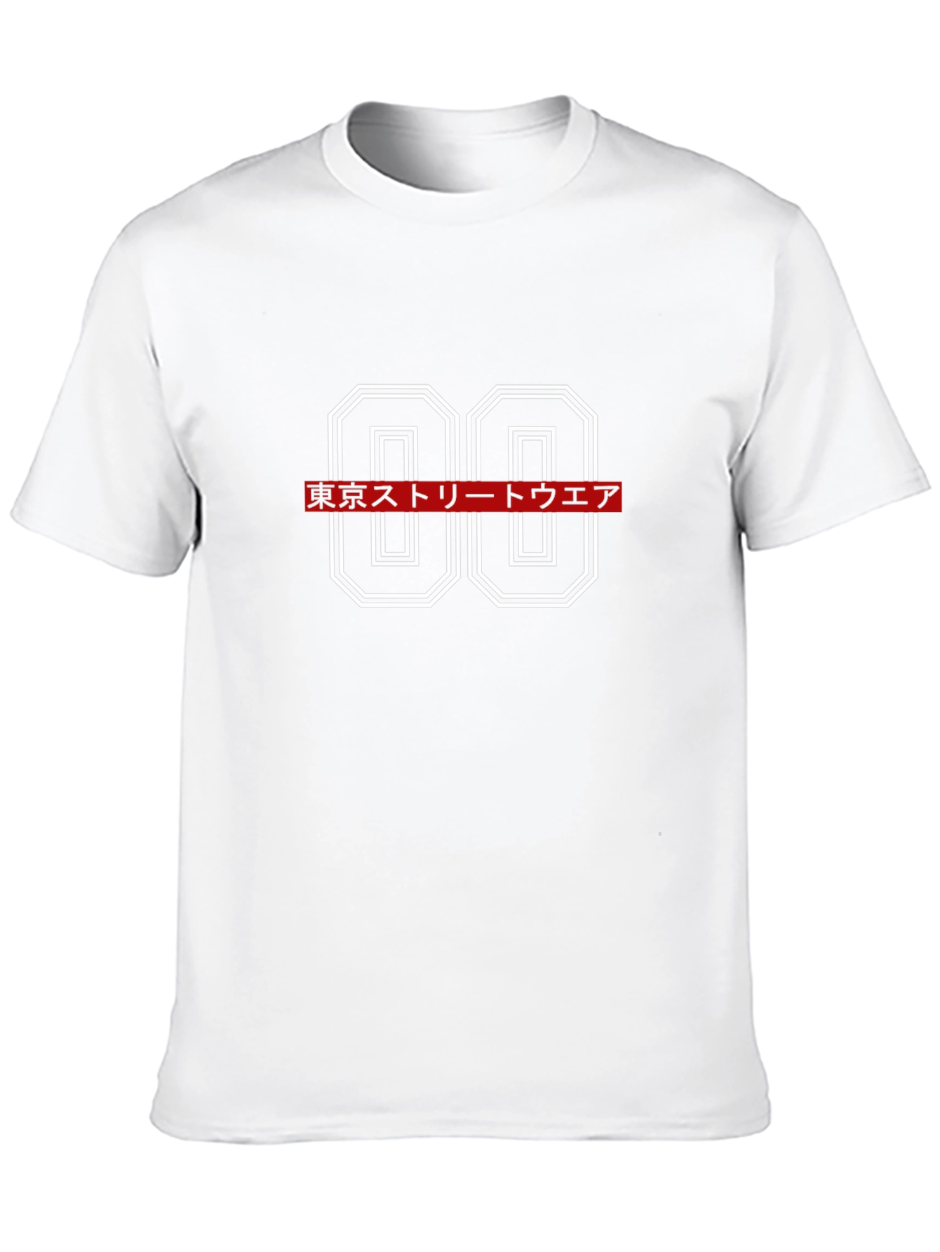 Tokyo Streetwear Graphic Tee - Black Cotton Blend