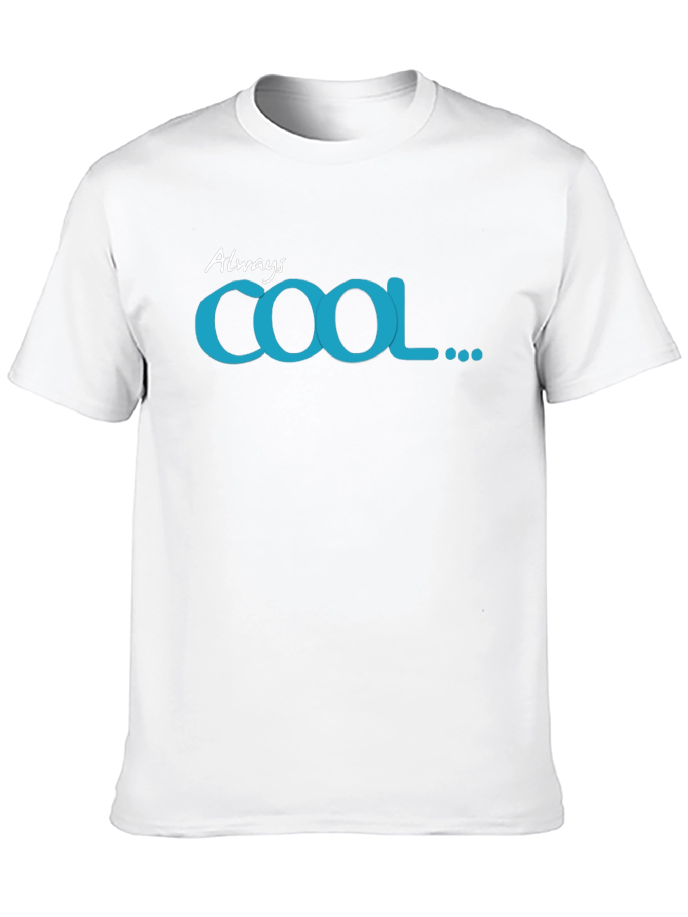 Always Cool Graphic Tee - Black Cotton T-Shirt