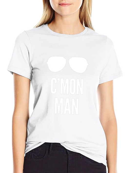 Cmon Man T-Shirt - Aviator Sunglasses Graphic Tee