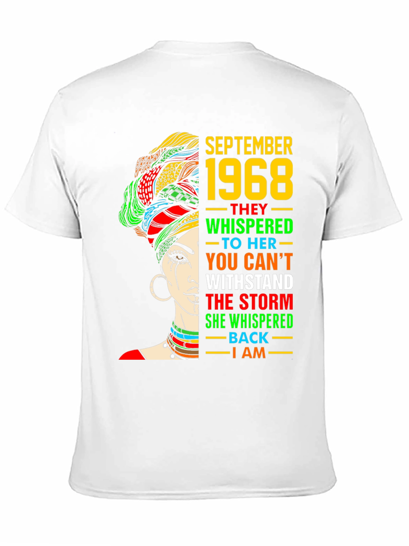 September 1968 Woman T-Shirt - Empowered African Design