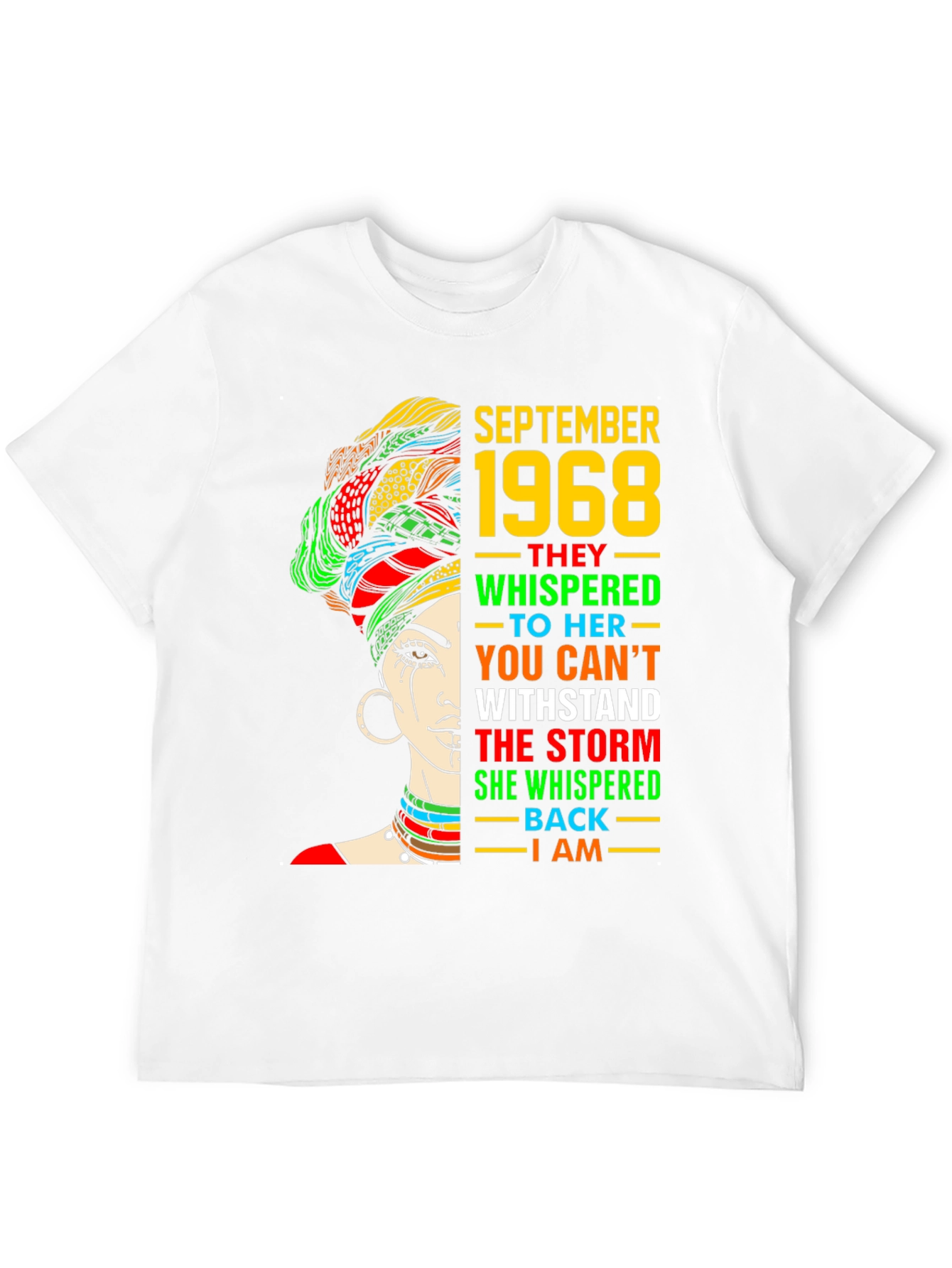 September 1968 Woman T-Shirt - Empowered African Design