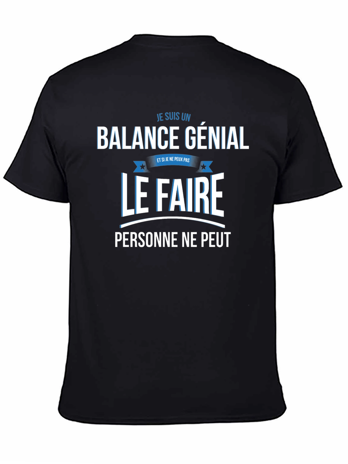 Balance Genial T-Shirt: Funny French Zodiac Tee