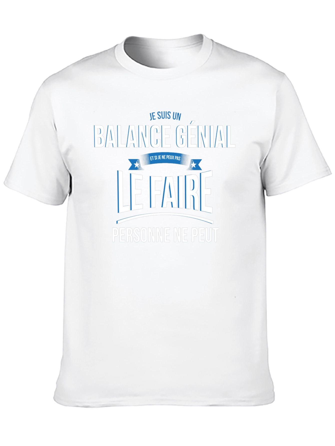 Balance Genial T-Shirt: Funny French Zodiac Tee