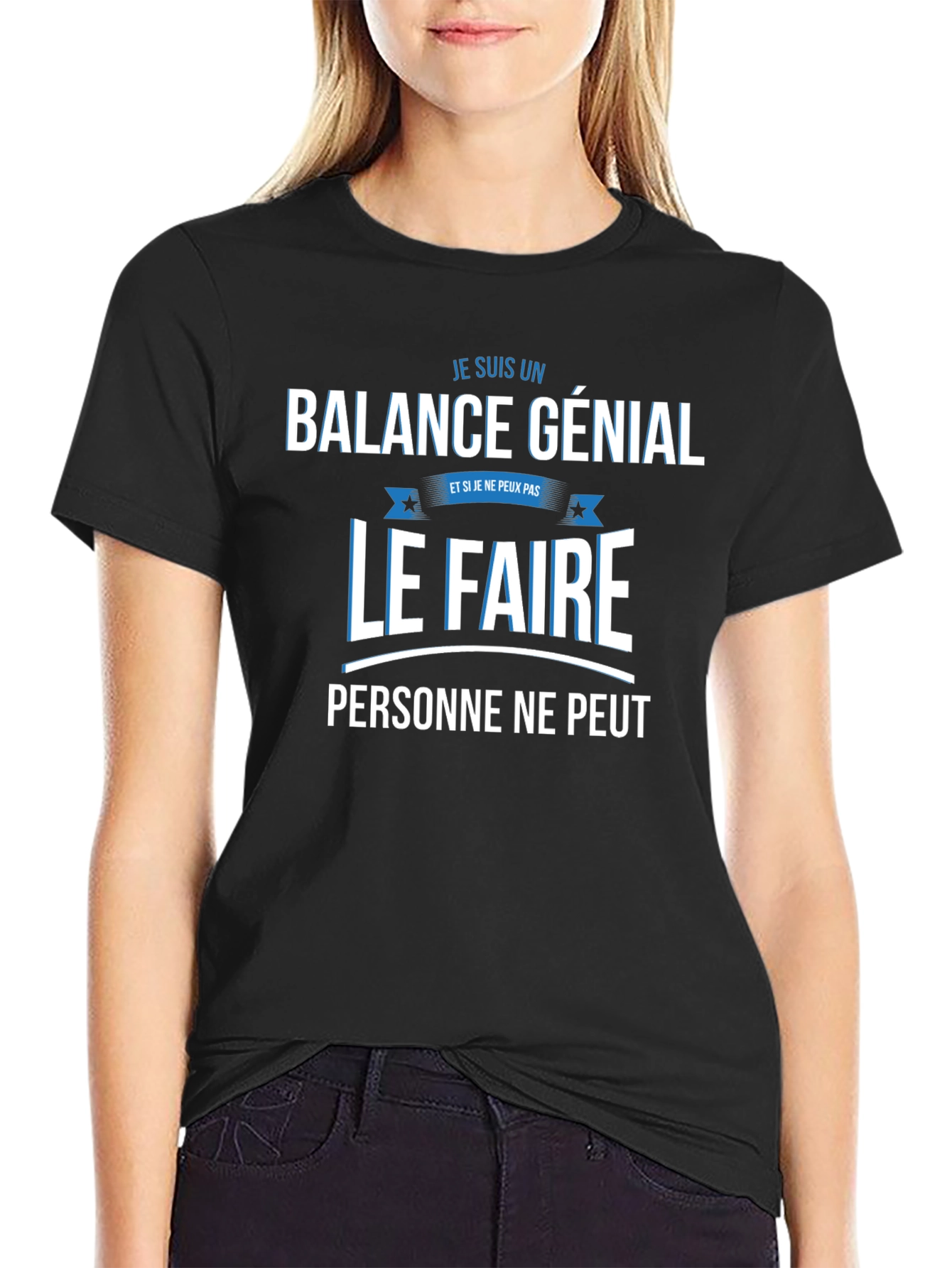 Balance Genial T-Shirt: Funny French Zodiac Tee