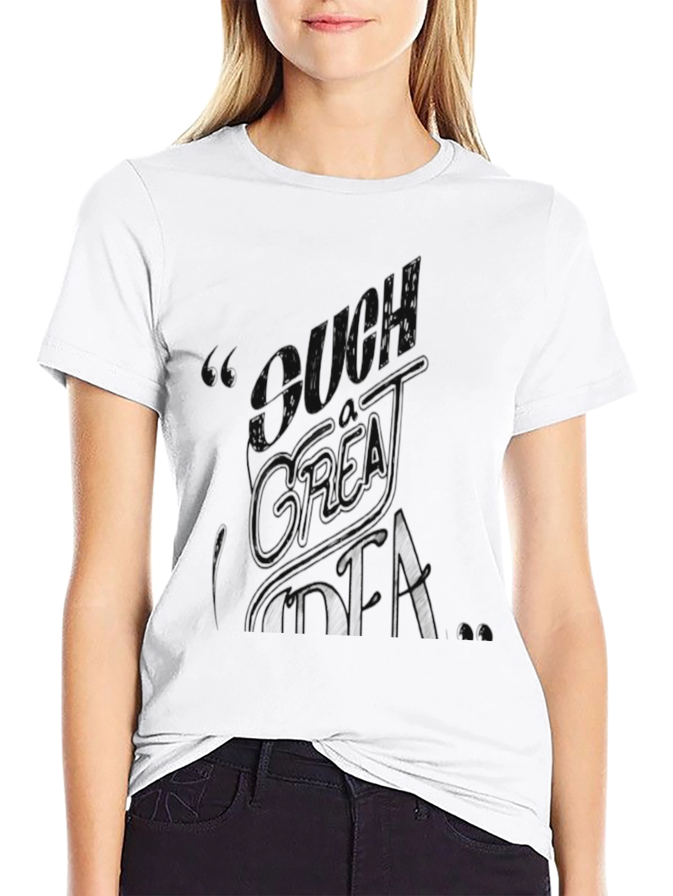 Black Graphic Print T-Shirt