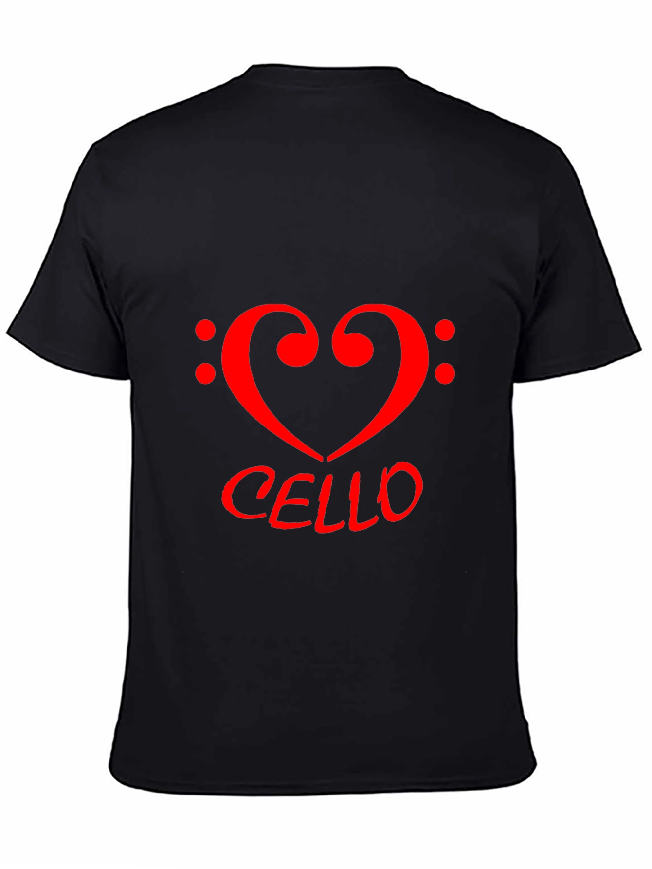 Cello Heart T-Shirt - Music Lovers Tee