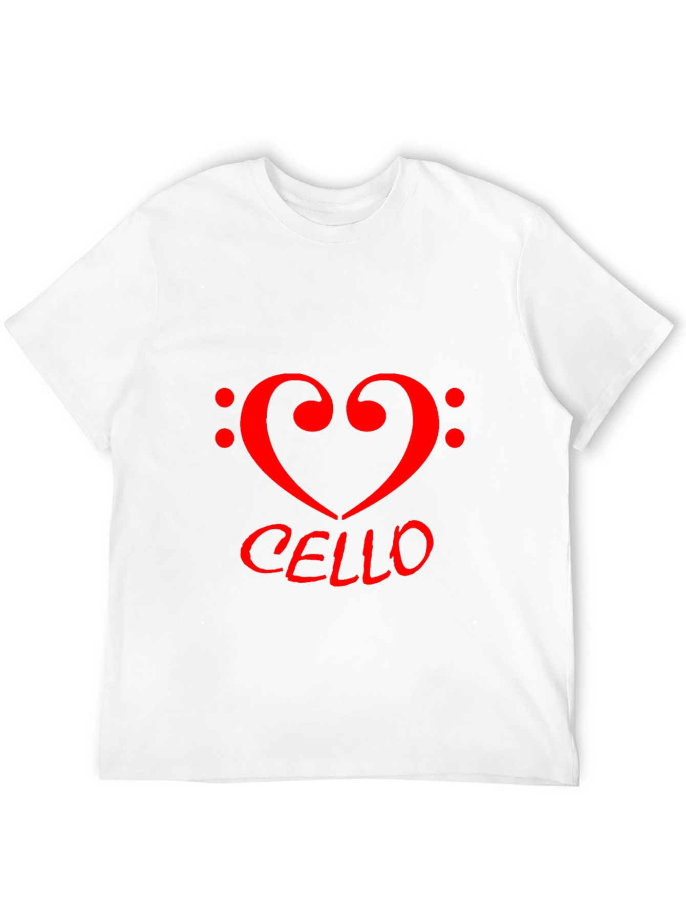 Cello Heart T-Shirt - Music Lovers Tee