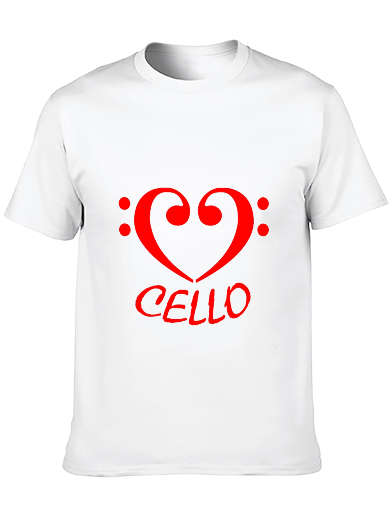 Cello Heart T-Shirt - Music Lovers Tee
