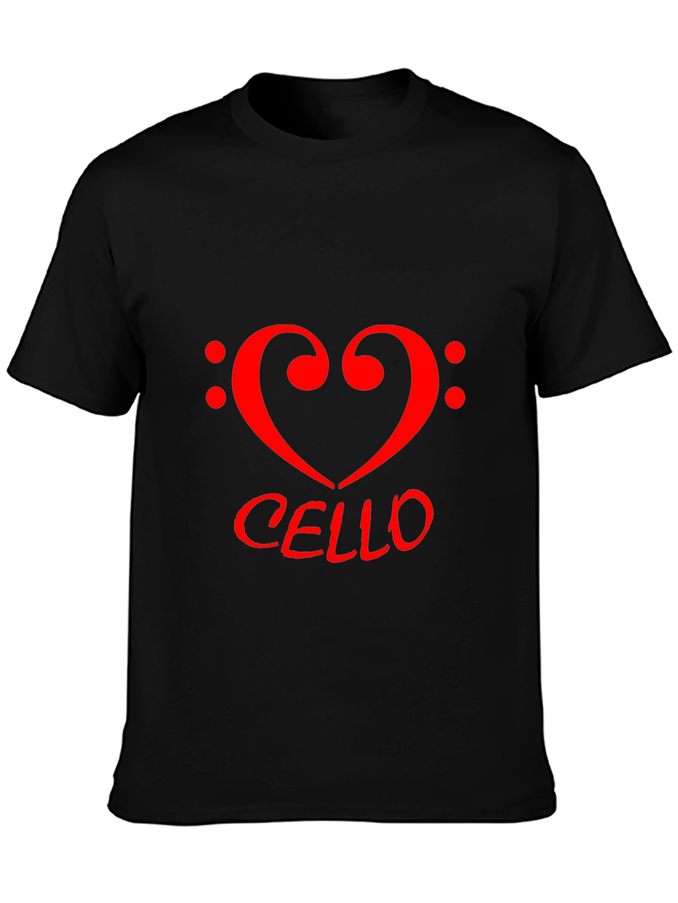 Cello Heart T-Shirt - Music Lovers Tee