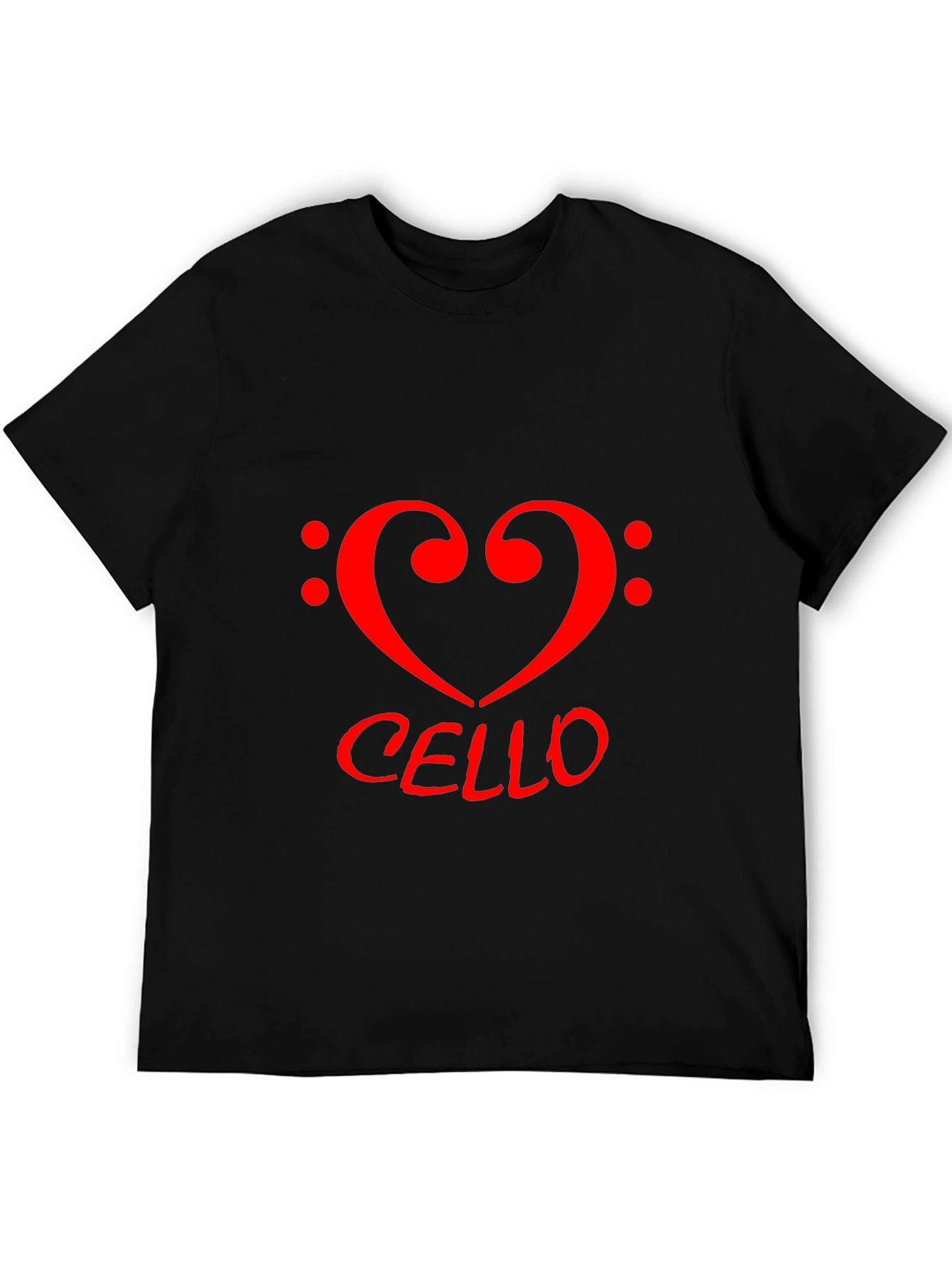 Cello Heart T-Shirt - Music Lovers Tee