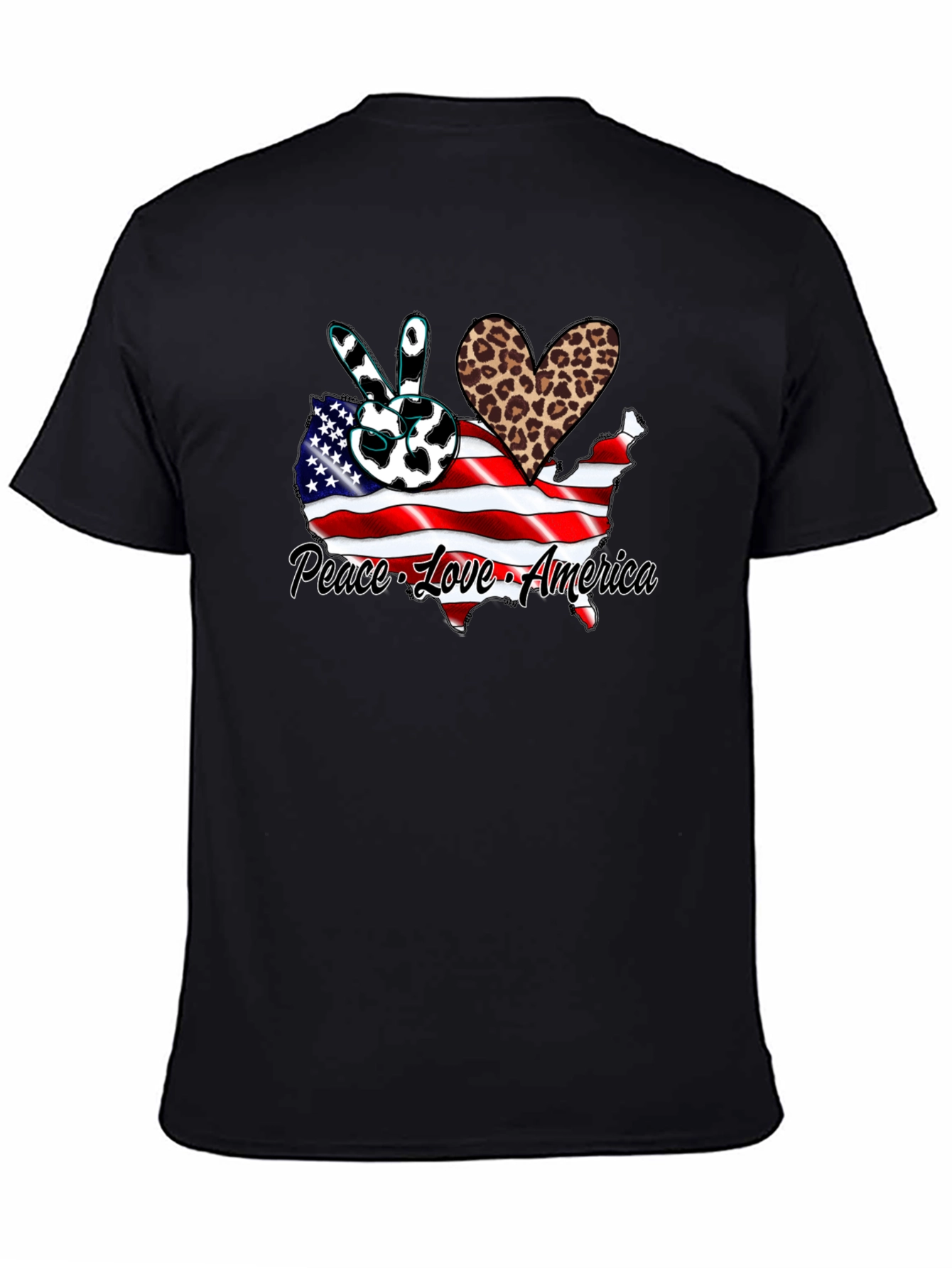 Peace Love America Graphic T-Shirt