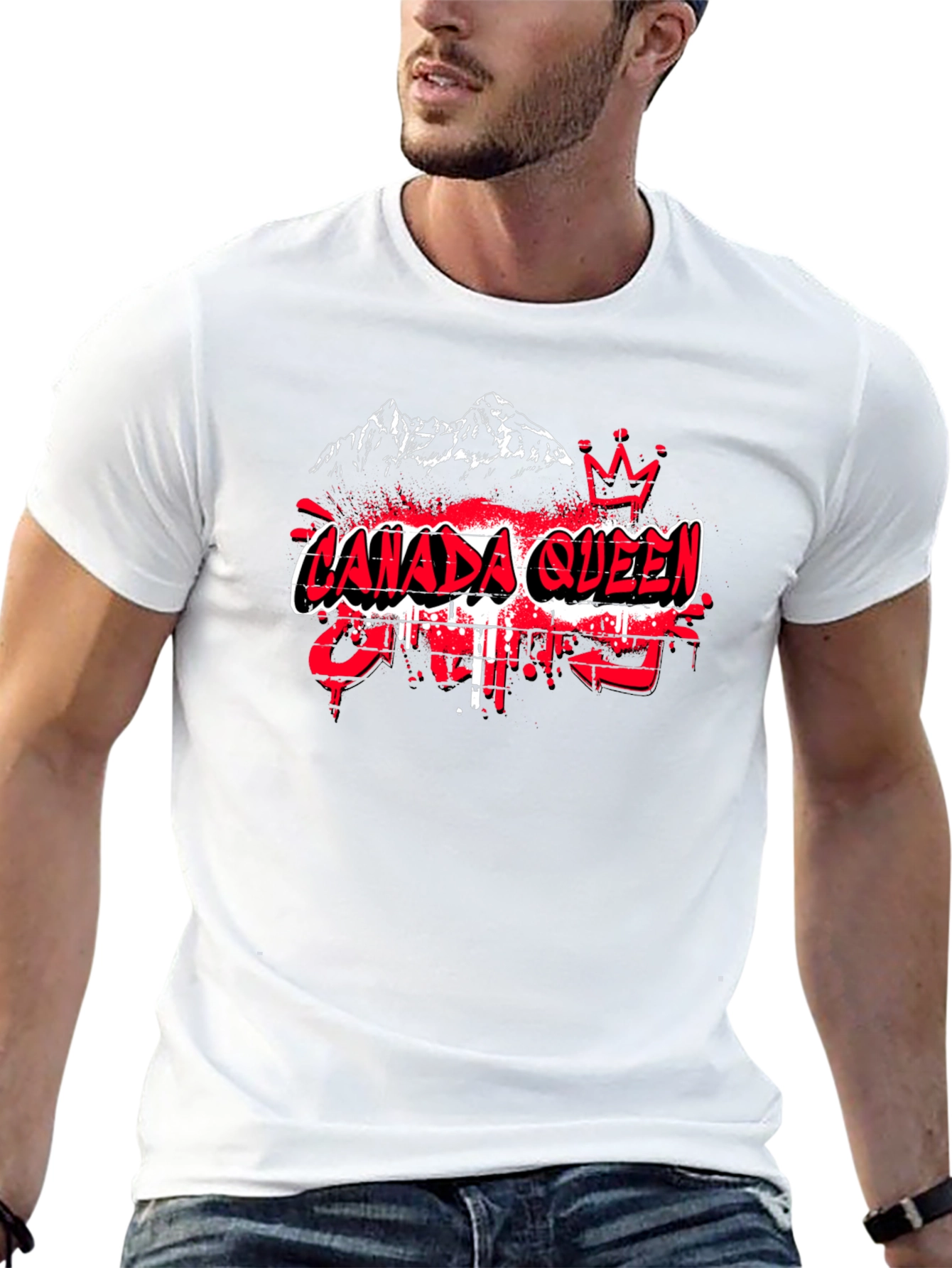 Canada Queen T-Shirt - Black Tee