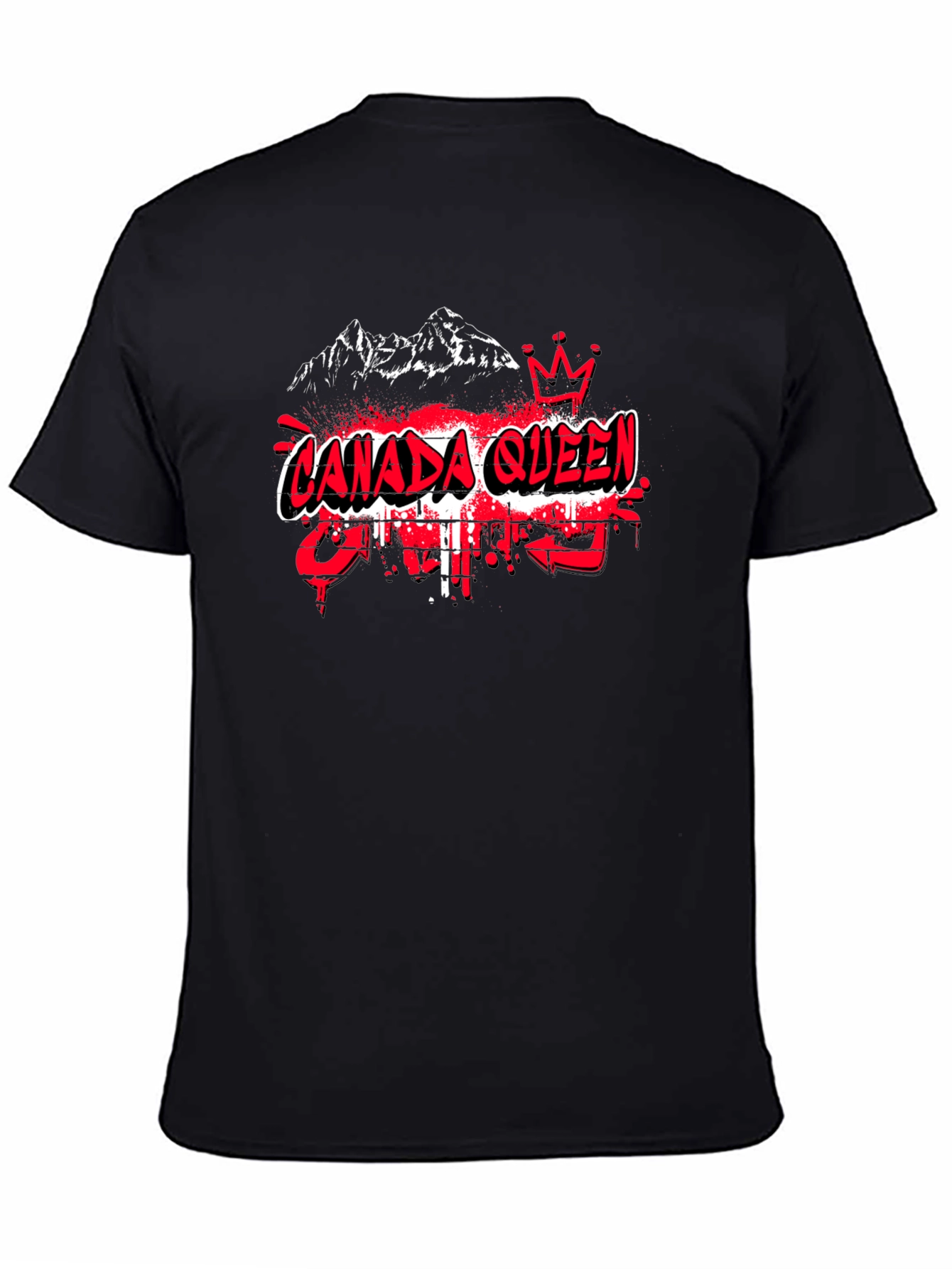 Canada Queen T-Shirt - Black Tee