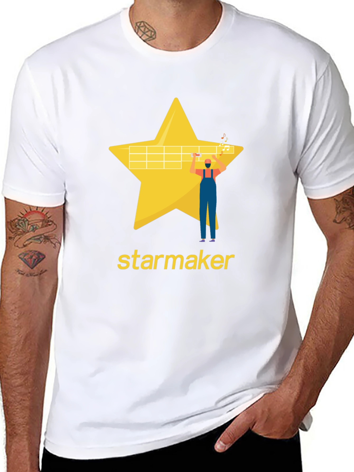 Starmaker Black T-Shirt - Stylish Graphic Tee