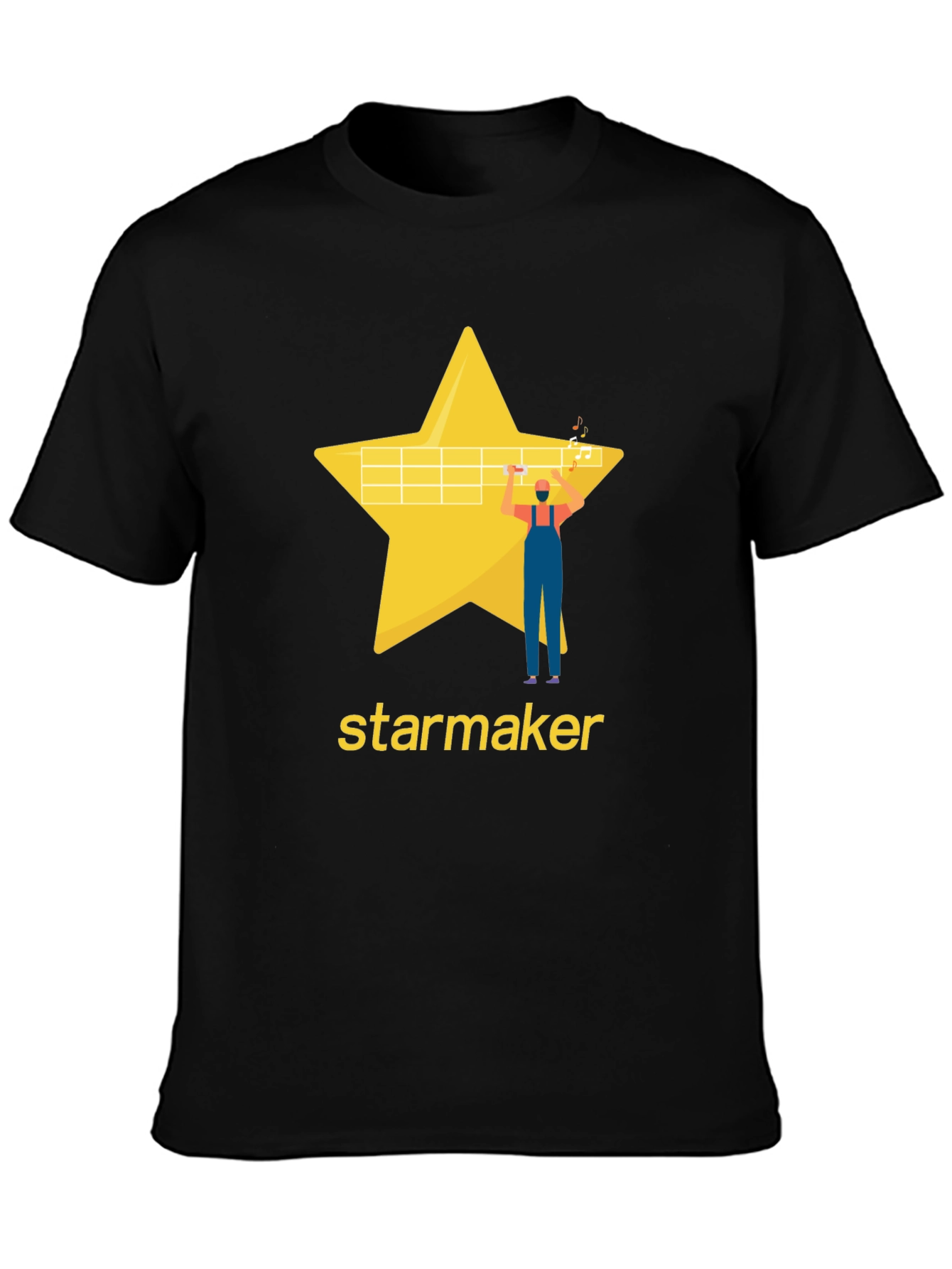 Starmaker Black T-Shirt - Stylish Graphic Tee
