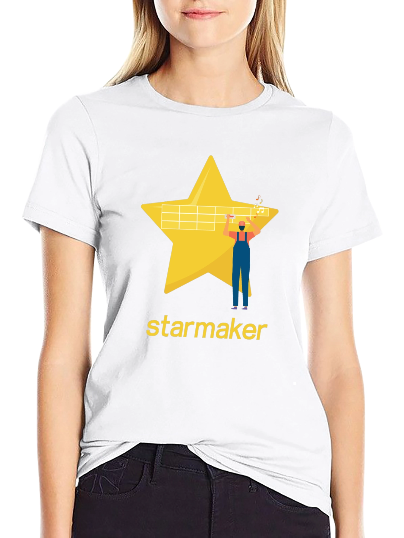 Starmaker Black T-Shirt - Stylish Graphic Tee