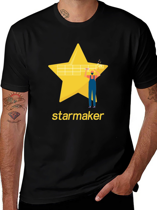 Starmaker Black T-Shirt - Stylish Graphic Tee