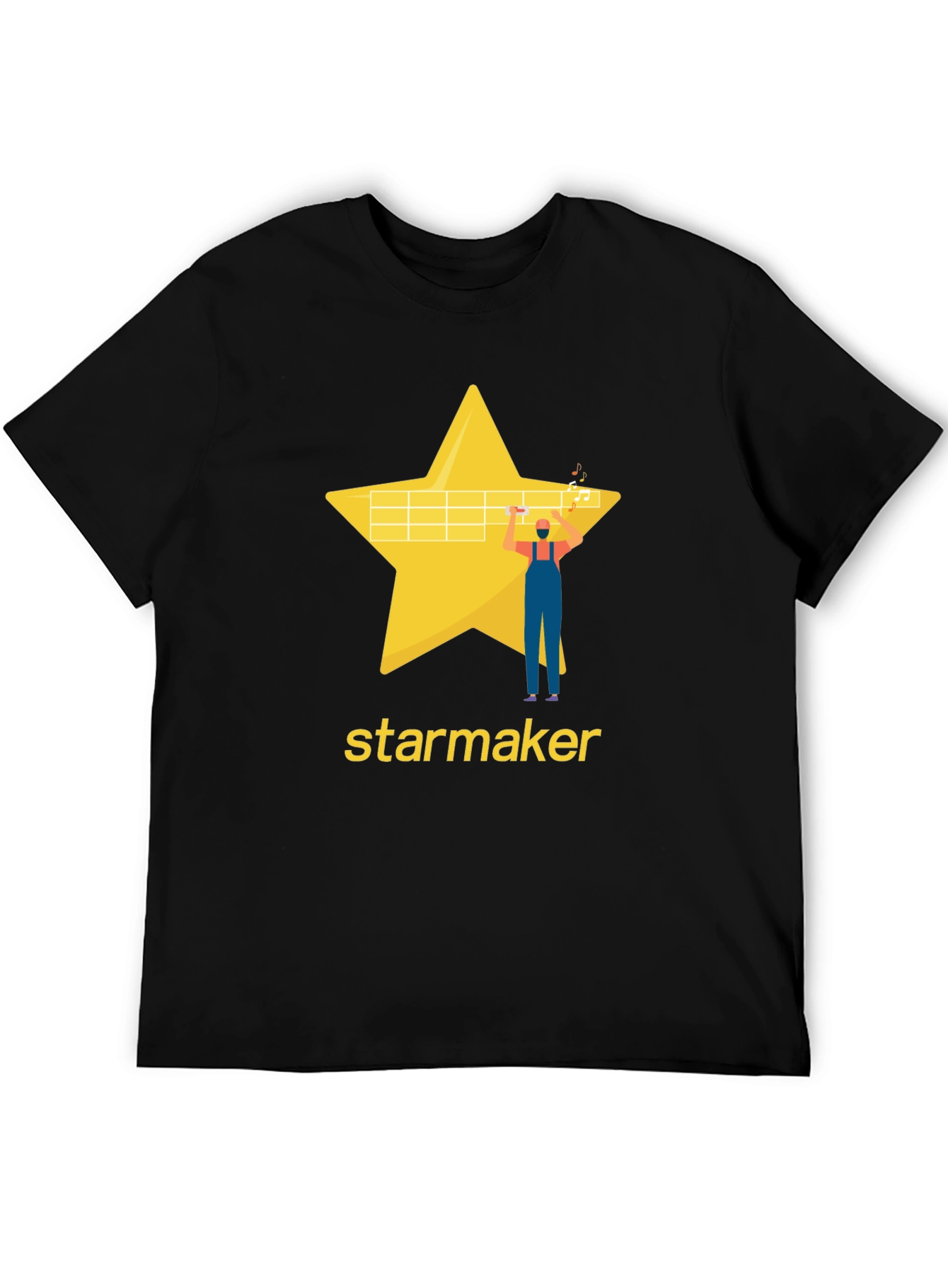 Starmaker Black T-Shirt - Stylish Graphic Tee