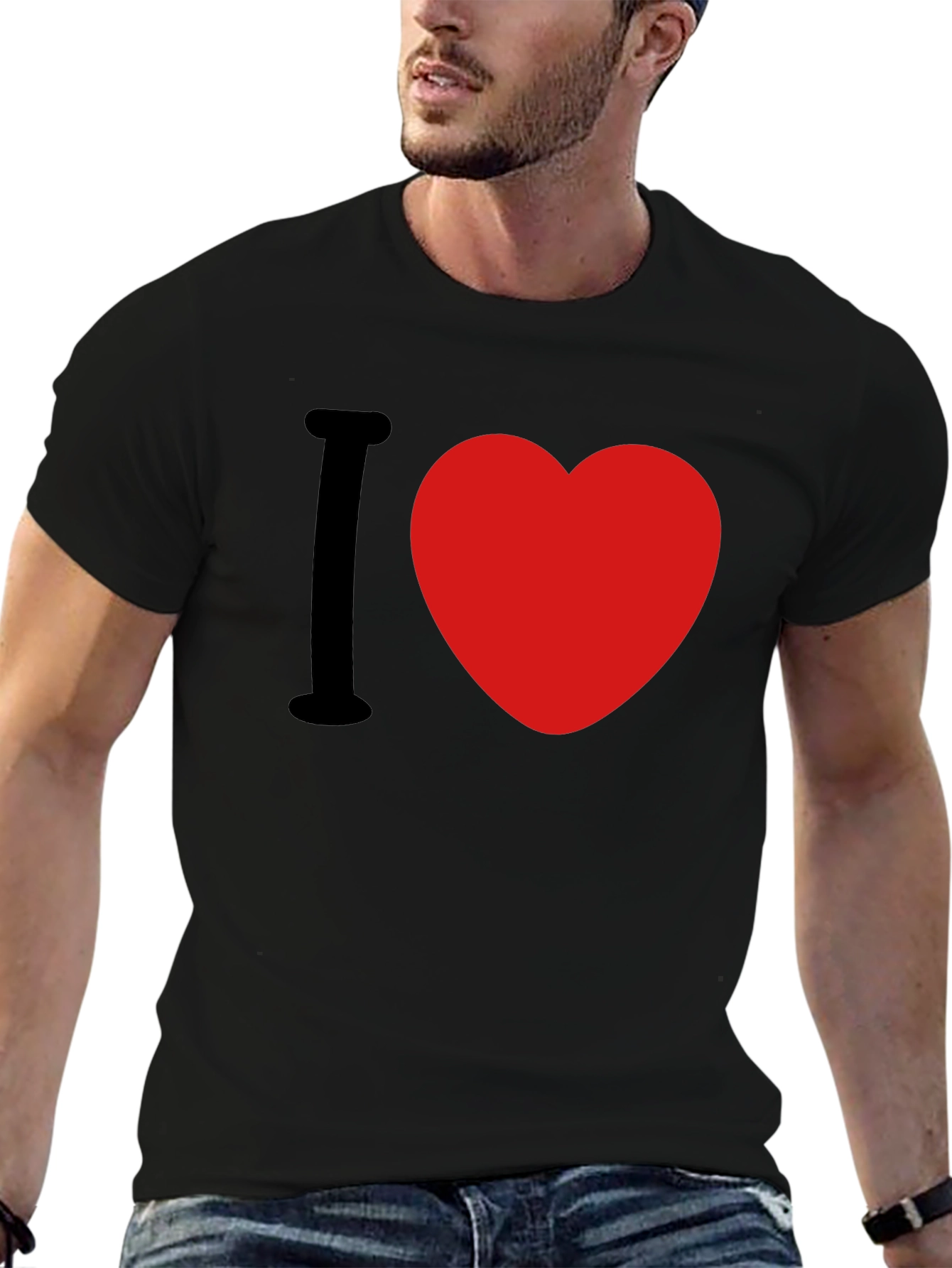 I Love Heart Graphic T-Shirt