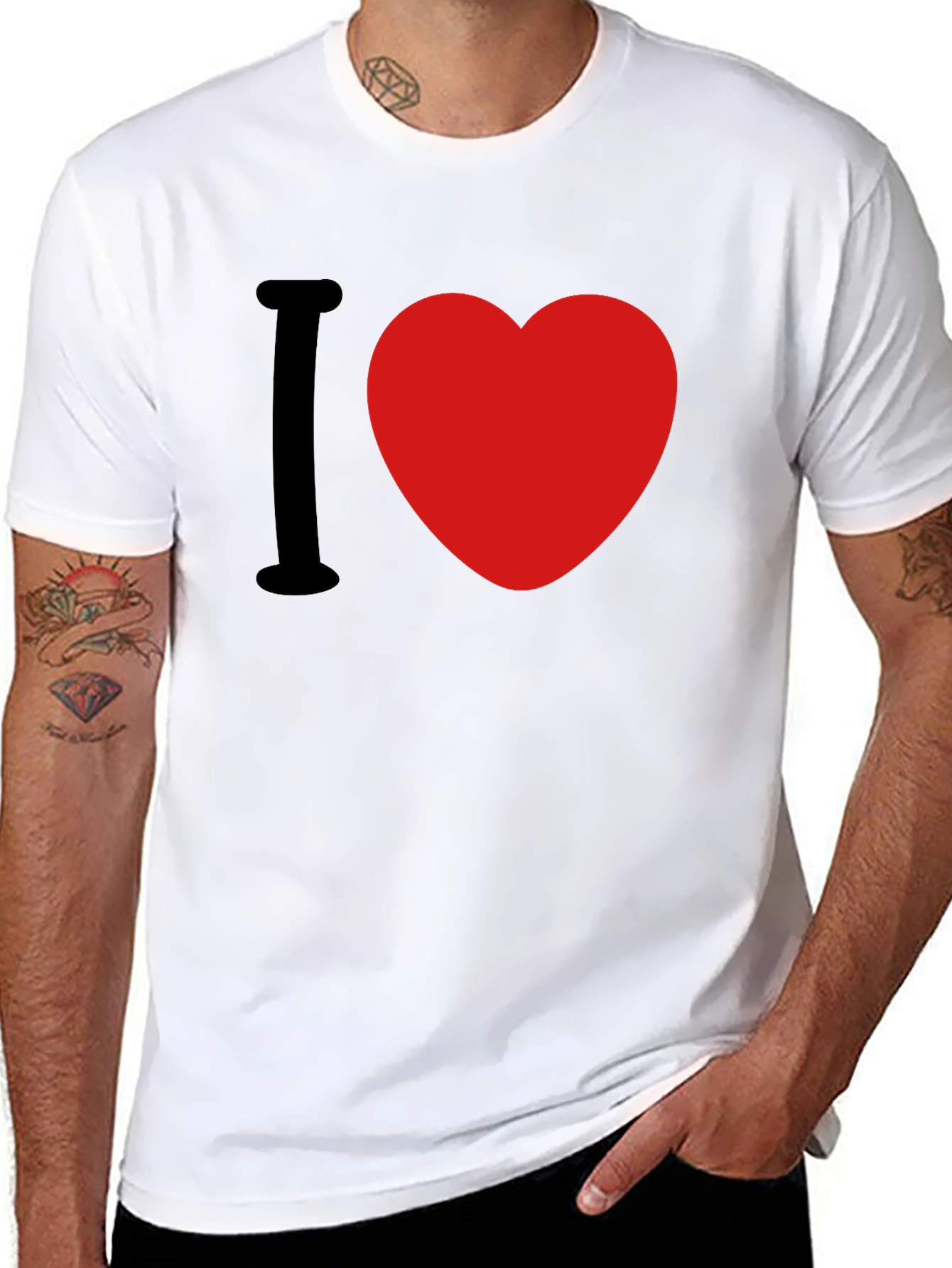 I Love Heart Graphic T-Shirt