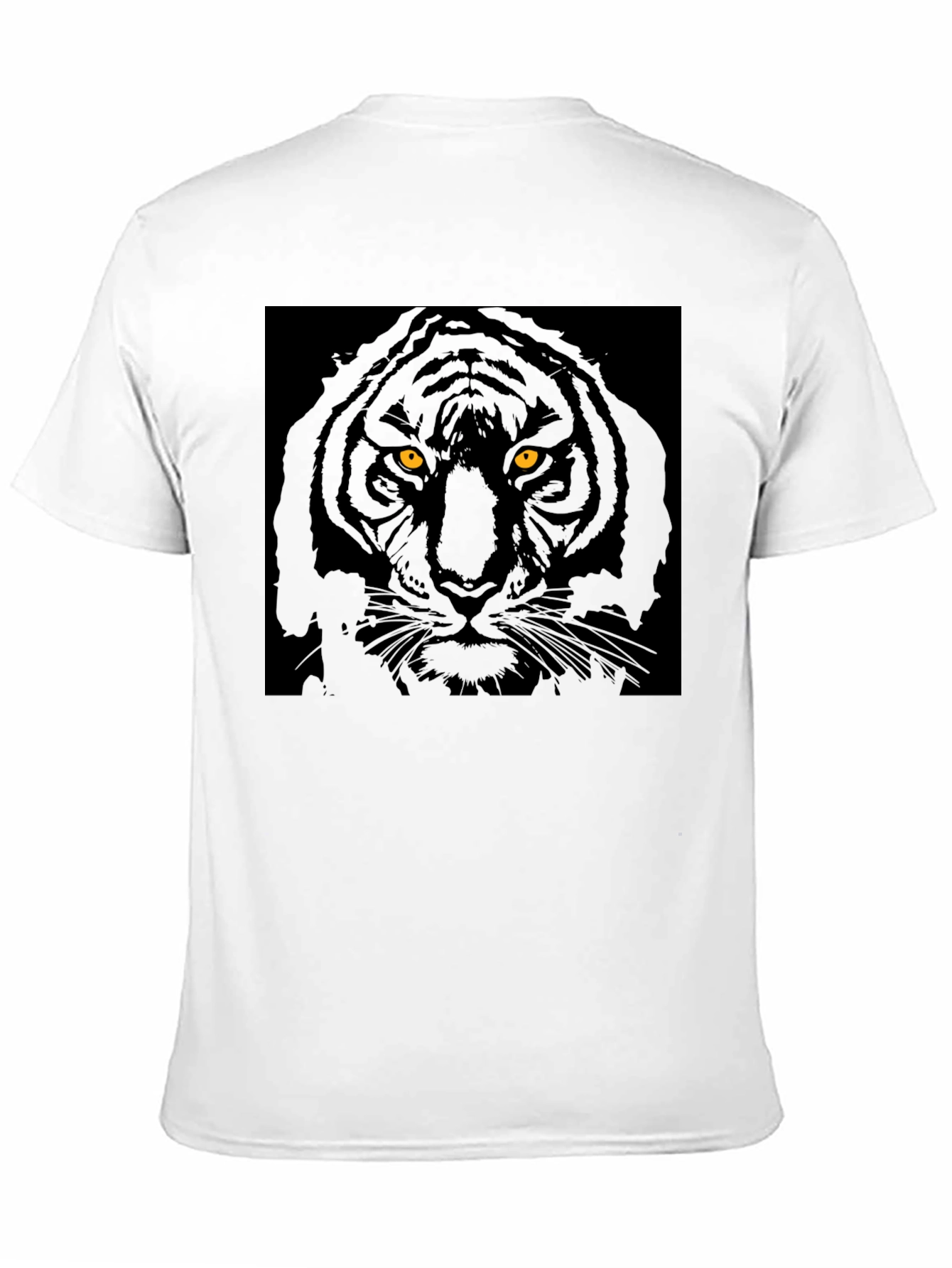 Black Tiger Graphic Tee - Mens Crew Neck