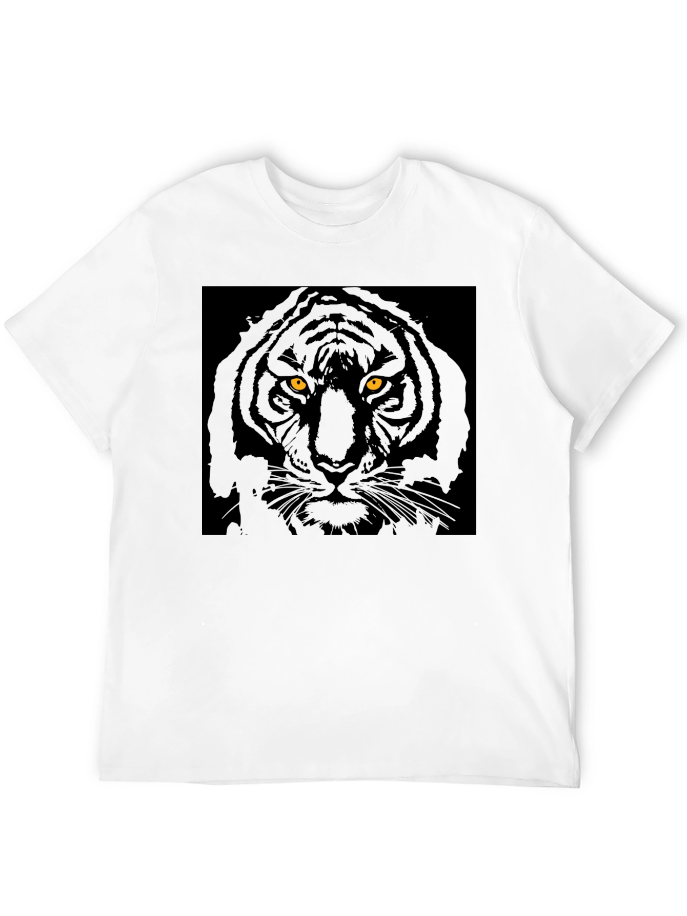 Black Tiger Graphic Tee - Mens Crew Neck