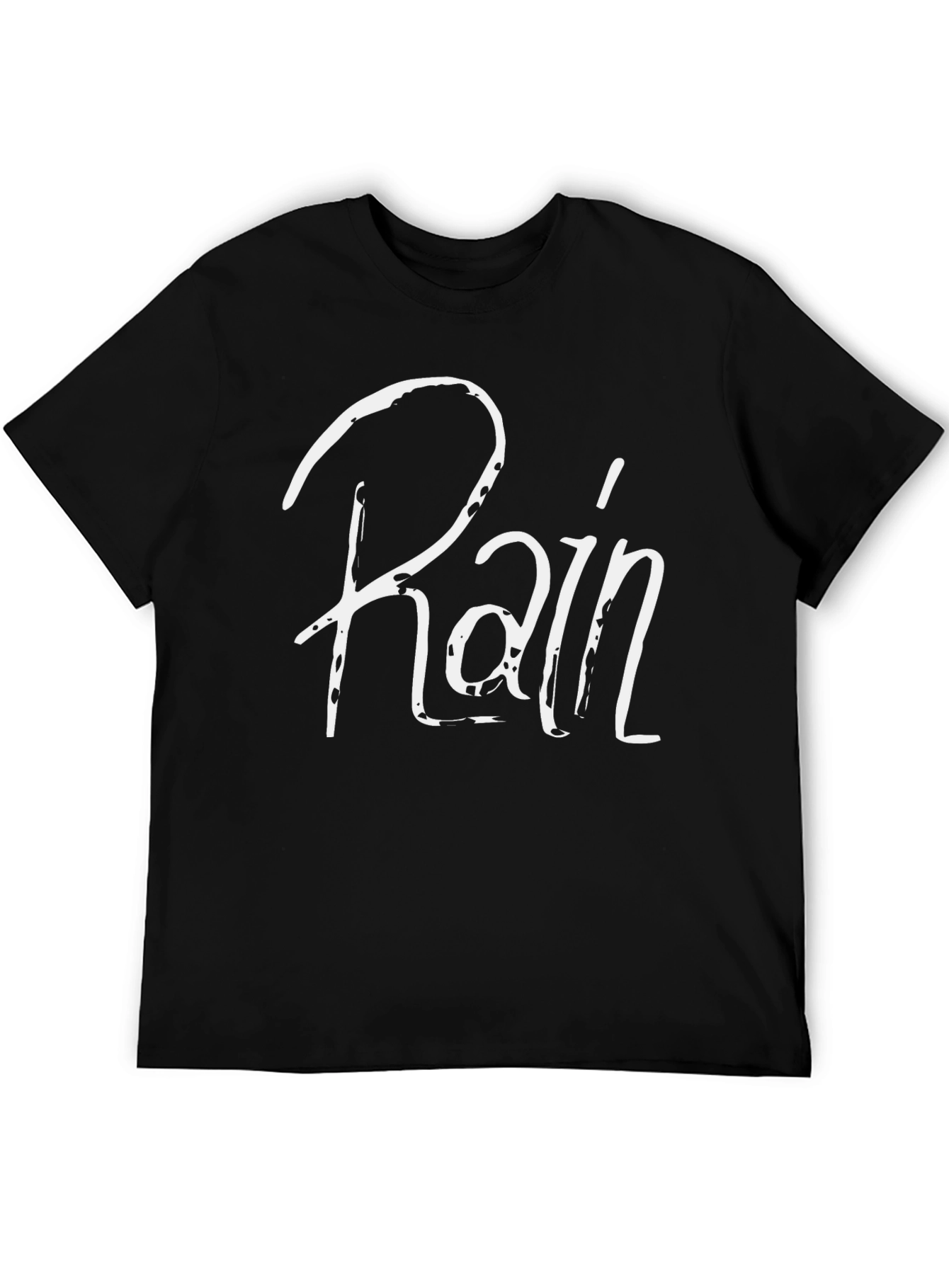 Rain Graphic Black T-Shirt