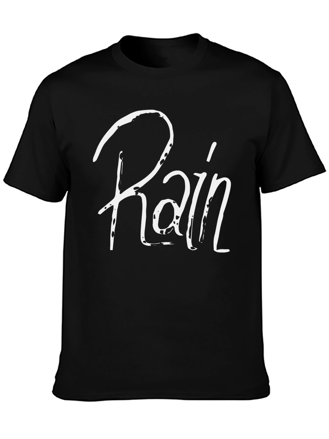 Rain Graphic Black T-Shirt