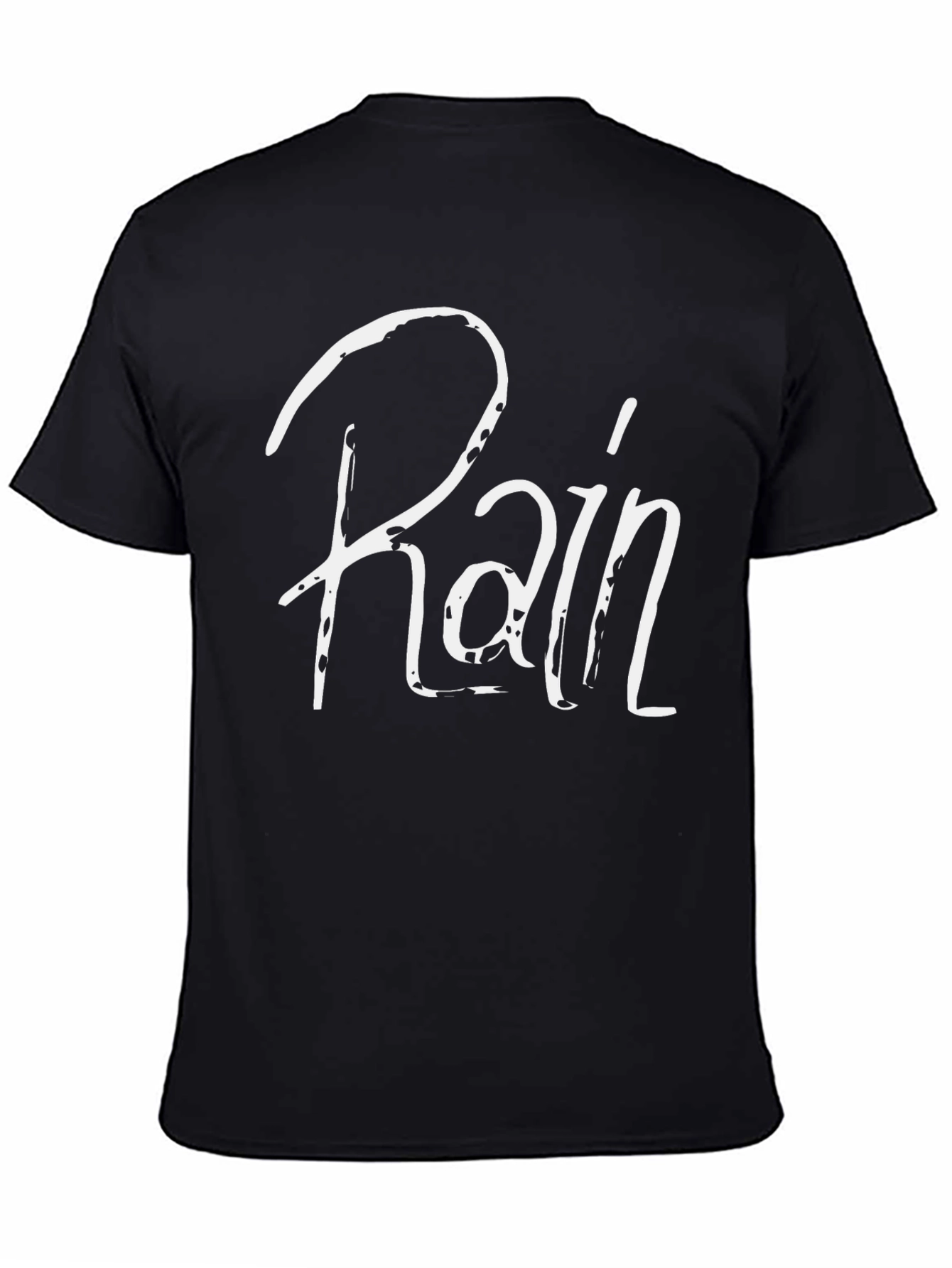 Rain Graphic Black T-Shirt